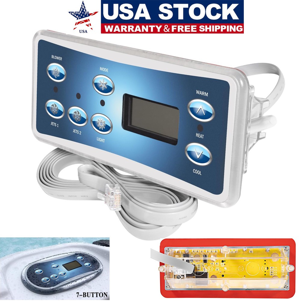 53189, VL701S Topside Control Panel with 7-Button for Balboa SPA Controllers