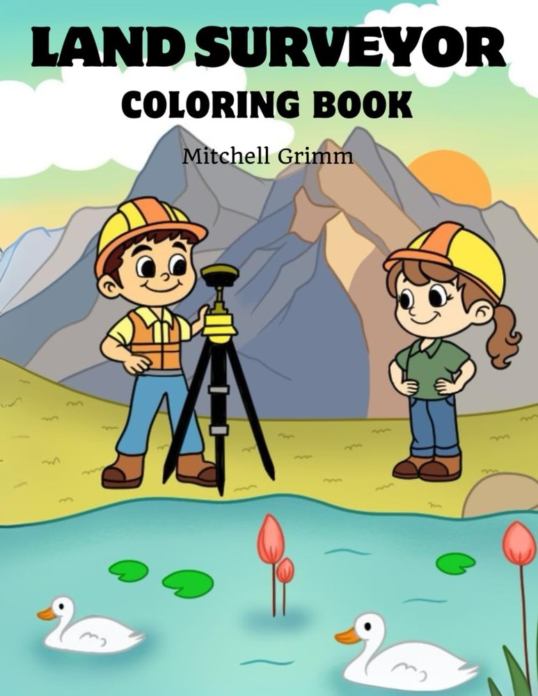 Kids Land Surveyor Coloring Book