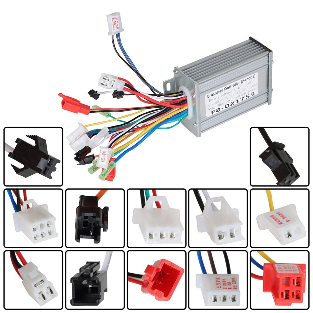36-48V 350W Brushless Dc Motor Speed Controller Replacement for Bicycle E-Bik...