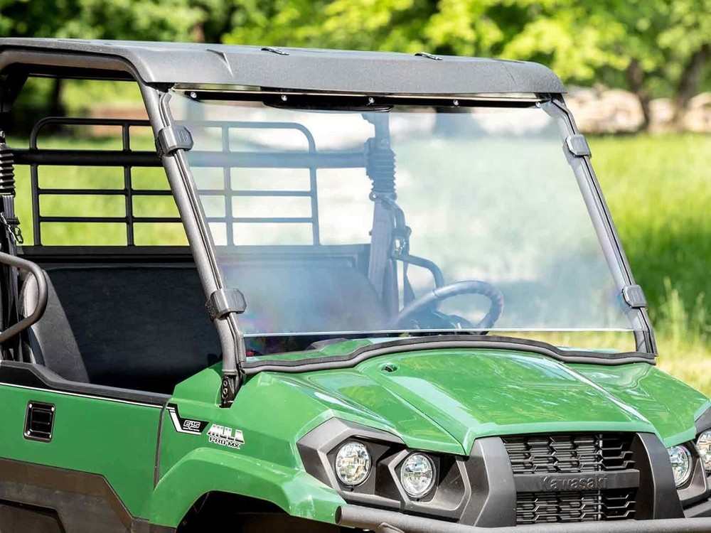 Front Windshield Windscreen Scratch Resistant for 2019-2026 Kawasaki Mule PRO-MX