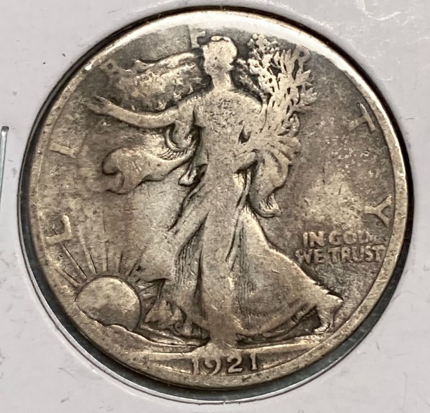 1921 S Walking Liberty Silver 50¢ #14