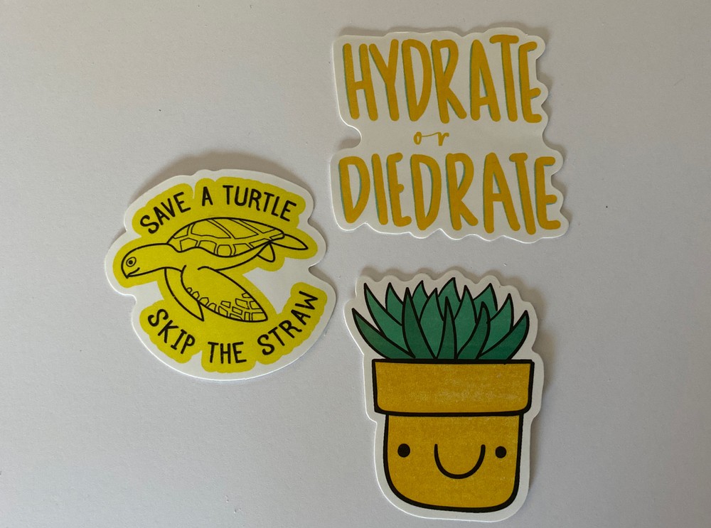 VSCO Vinyl Stickers - Yellow Pack