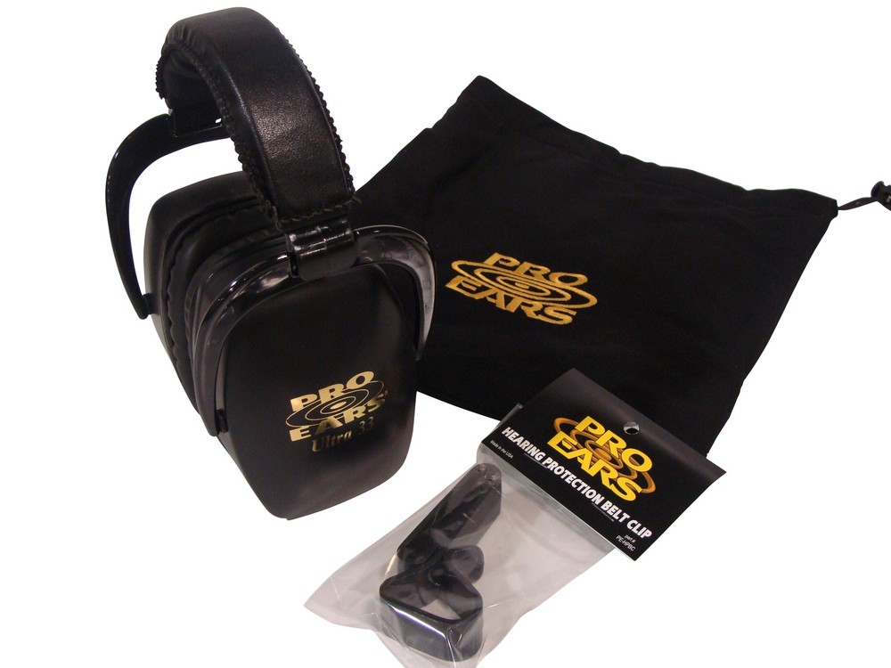 Pro Ears Ultra 33 Black Combo Pack: PE33BCOMBO