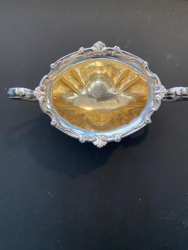 Reed & Barton Solid Sterling Silver Sugar Bowl "Hampton Court" waste bowl