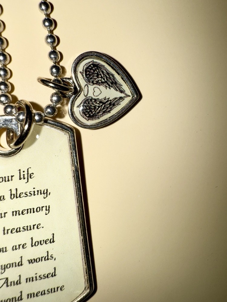 Dog Tag ~ Your Life Was A Blessing ~ Charm