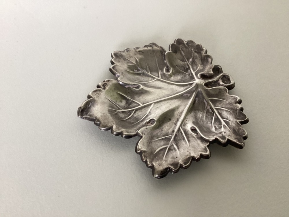 Sterling Silver Leaf Dish by Pedro Duran Spain