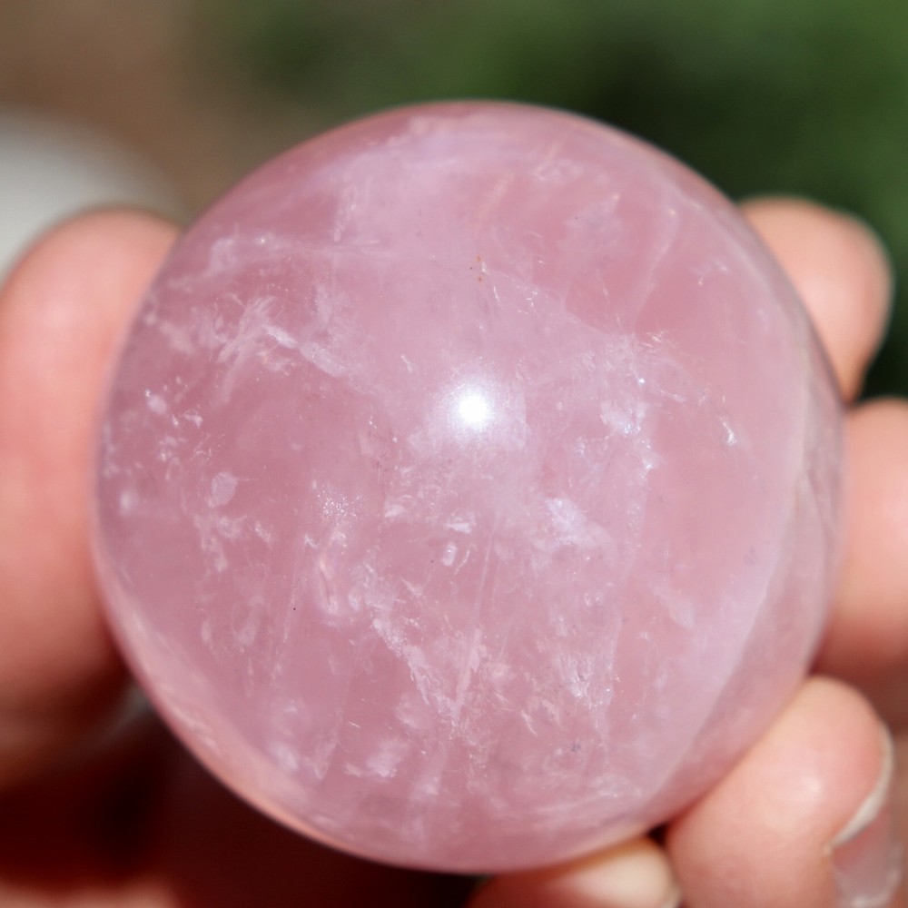 Rose Quartz Sphere, Approximately 41 mm (RQ86)