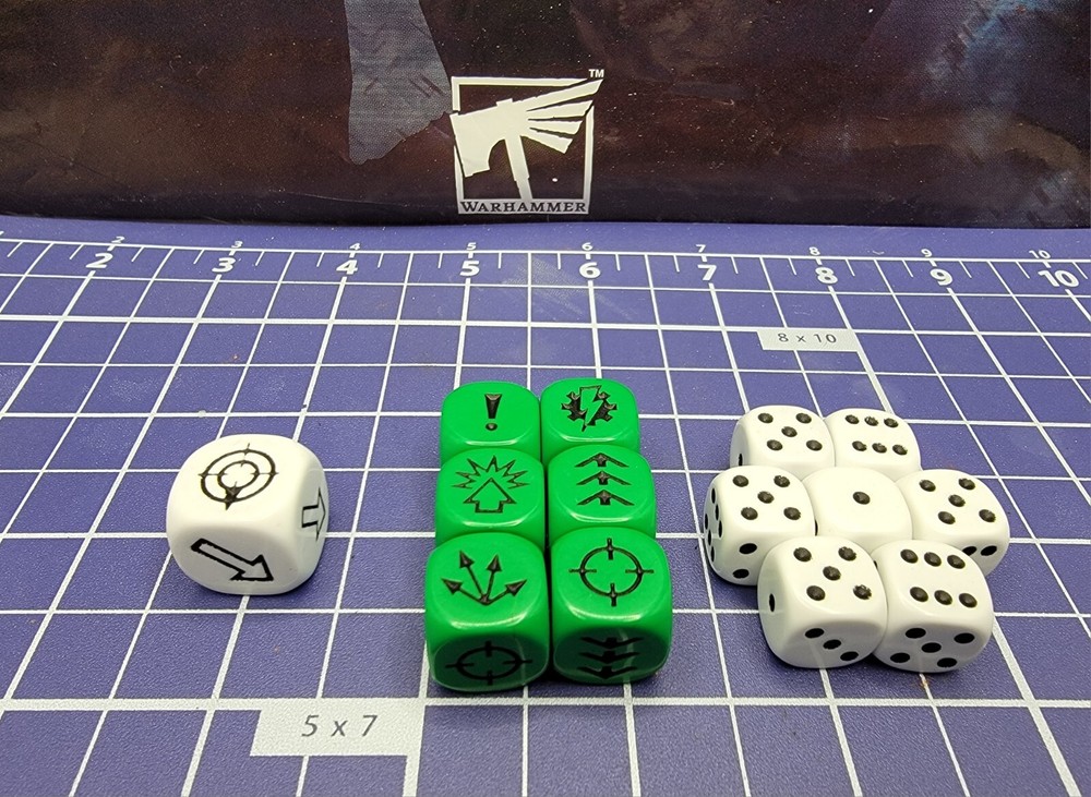 14 Battlefleet Gothic Armada Order Dice Epic Command Scatter Directional Die OOP