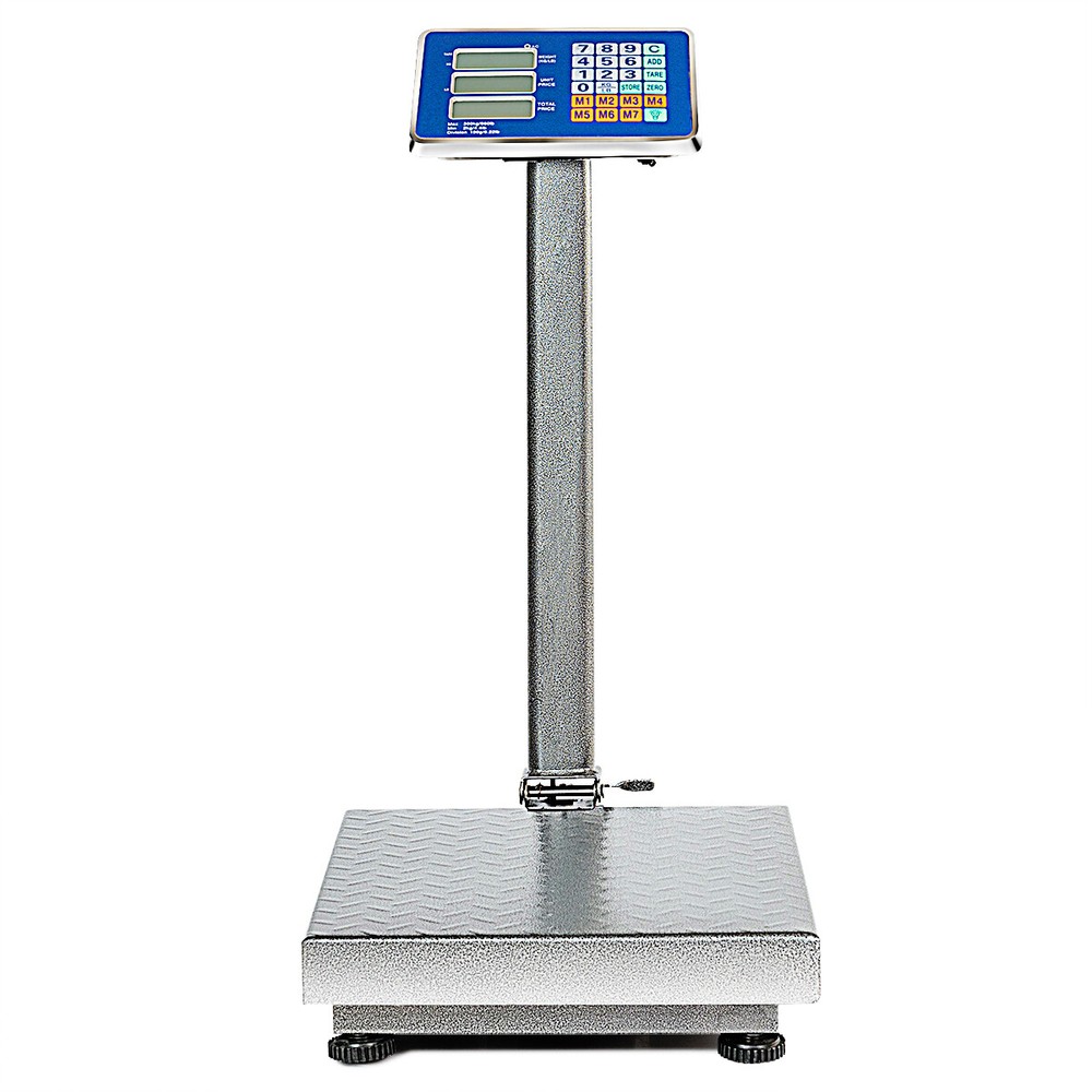660 lbs Digital Platform Scale Electronic Postal w/ High-Definition LCD Display