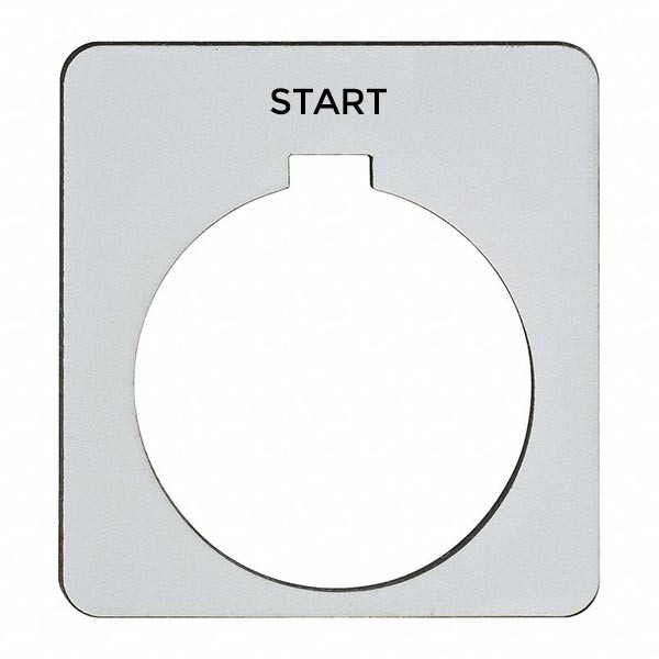 Siemens 52NA03 2-7/16"H x 2"W Automotive Legend Plate