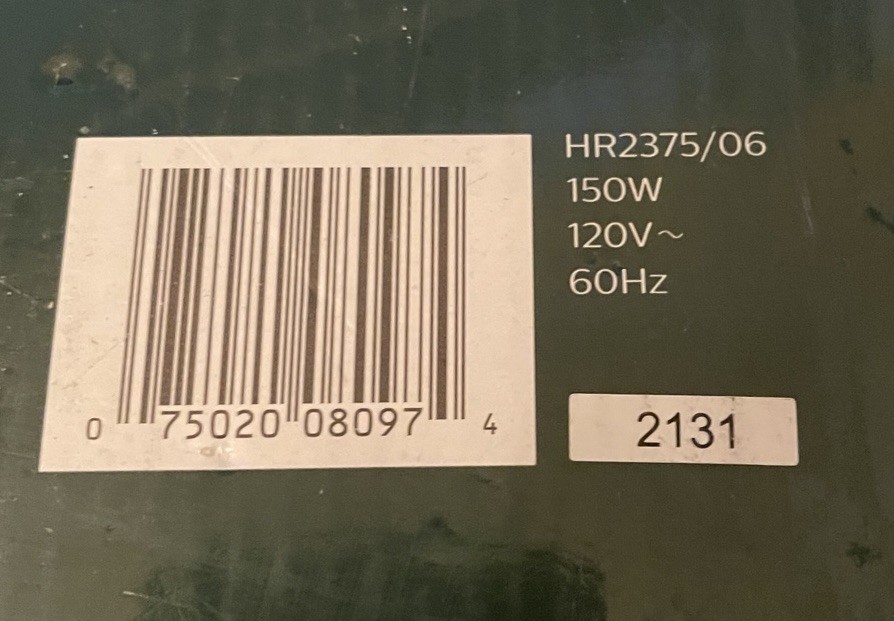 Philips HR2375/06 Pasta Maker - White