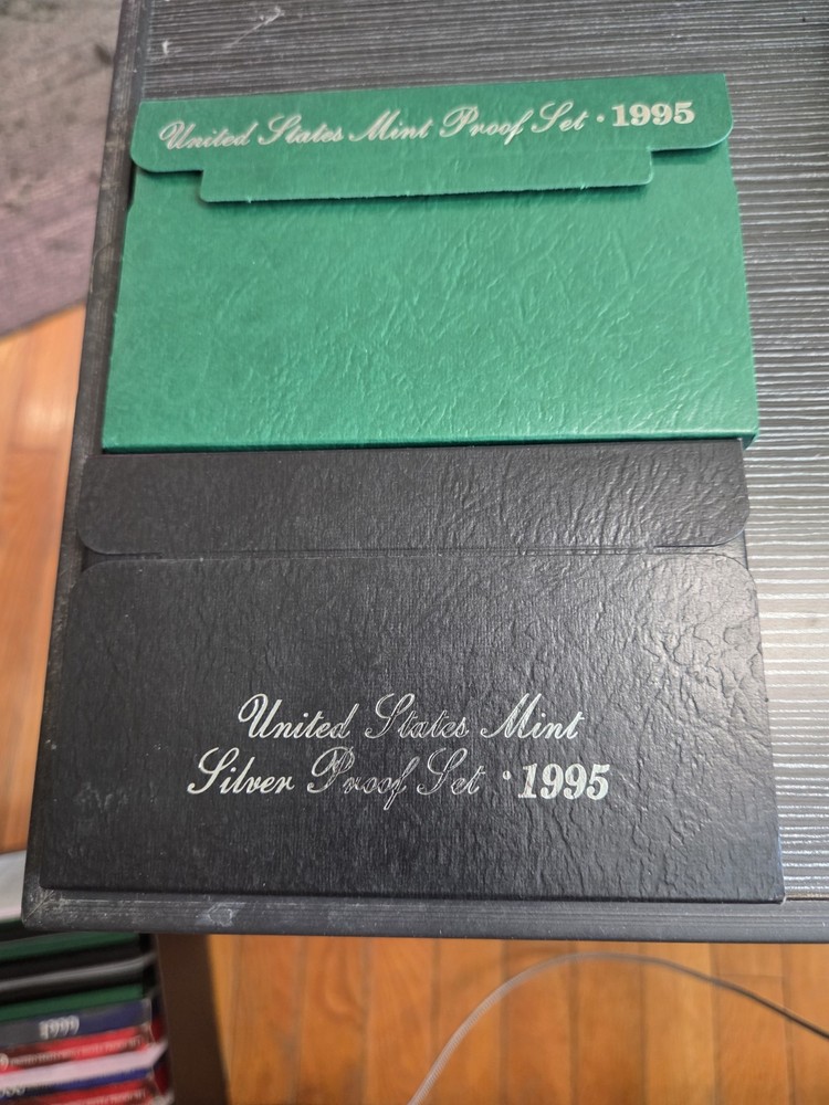 1995  US Mint Silver Proof Set & 1995 US CLAD MINT SET.