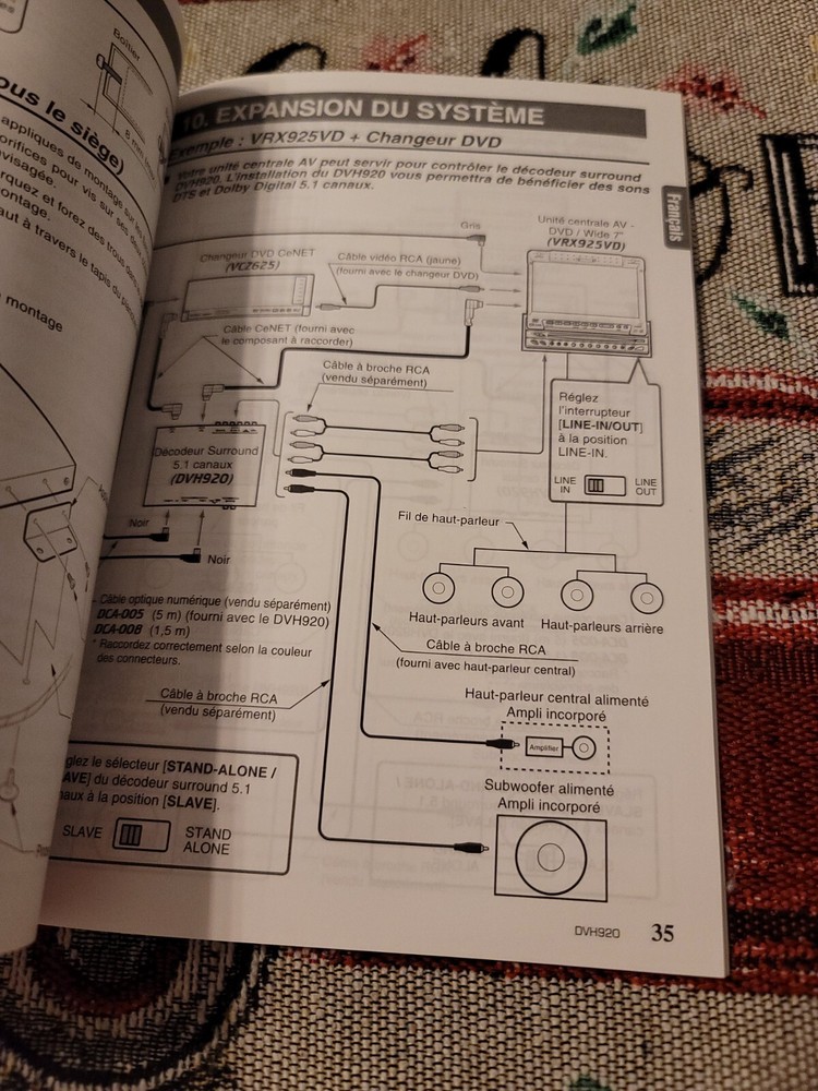 Clarion CeNet DVH920 SURROUND SOUND Decoder Owner's & Installation Manual