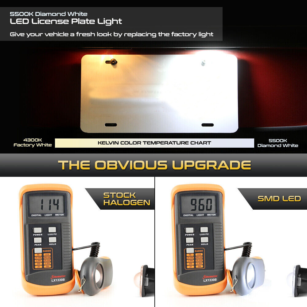 [FULL LED]License Plate Light Pair For Ford Expedition Freestar Taurus Navigator