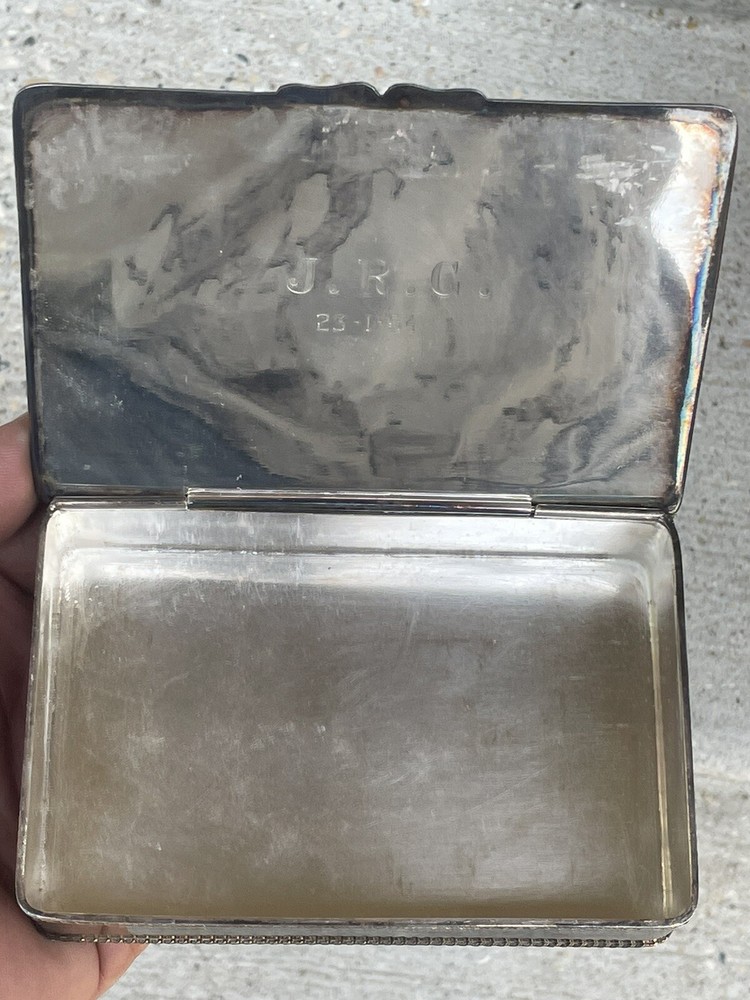 Vintage Silver Snuff Box Made In England
