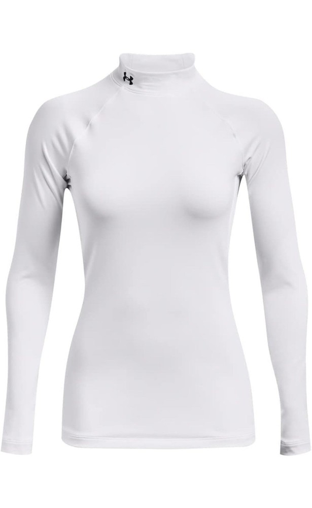 Size:Large🔥Under Armour Authentics Mock Neck Top Women's Coldgear Base layer