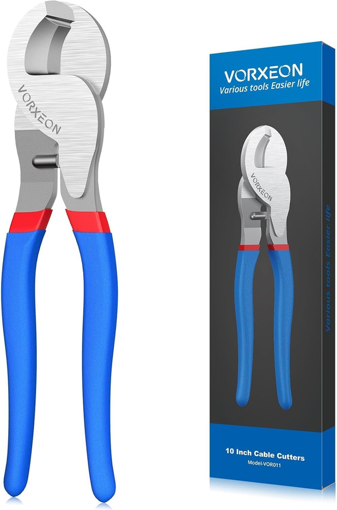 Cable Cutters 10 Inch Heavy Duty Wire Cutter High Leverage Cutter Tool Big Wire