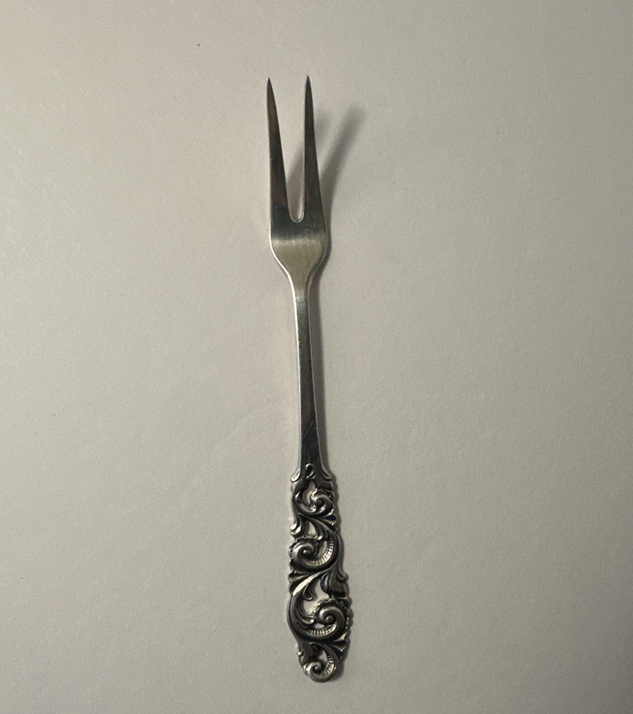 Norwegian 830s Silver Serving Fork by Brodrene Mylius "Tele" Pattern