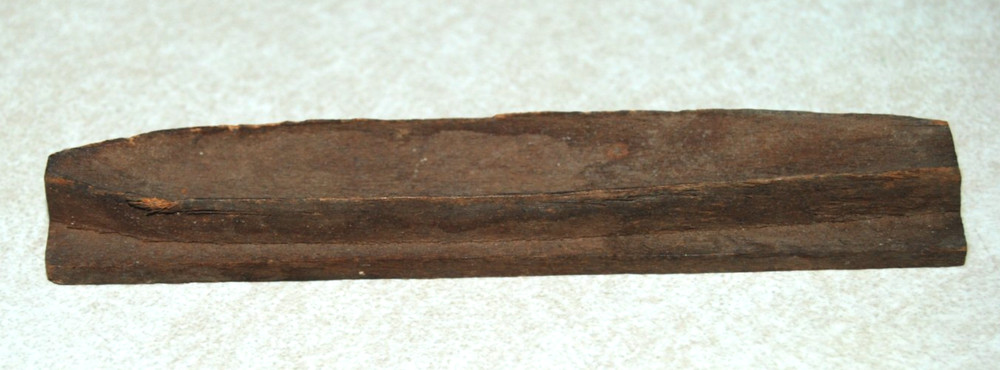 Antique Rustic Single Cigar Making Sizing Wood Mold 4-1/4" long