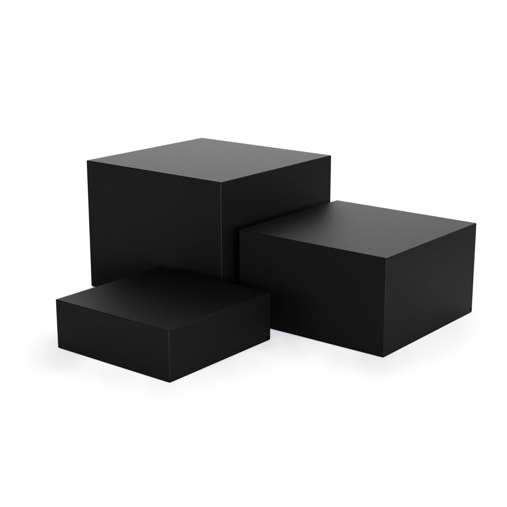 Metal Display Stands for Buffet Table - Black & White Cake Risers, Cupcake St...