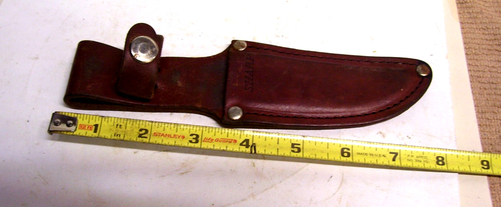 Sharp Small Knife Brown Leather Sheath Scabbard Case