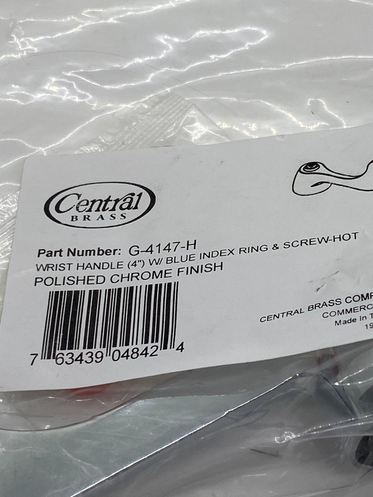 Central Brass G-4147-H 4" Wrist blade Handle - Chrome