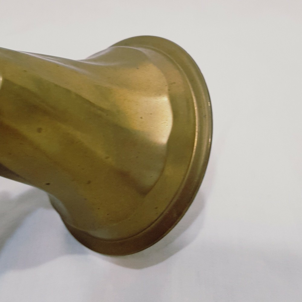 Vintage Brass Bell with Clapper Swirl Pattern 7"
