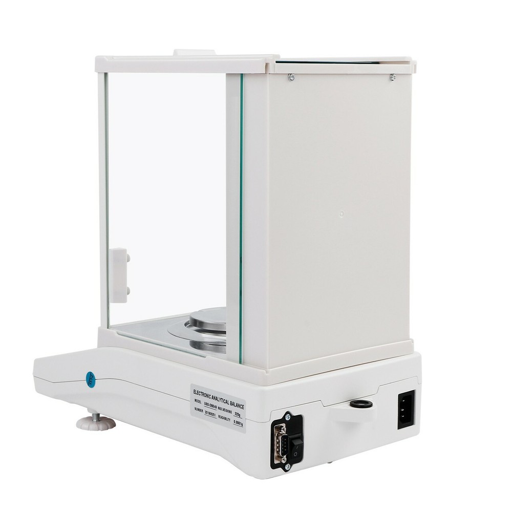 U.S. Solid Analytical Balance 220 x 0.0001 g 0.1mg Lab Scale With Touch Screen