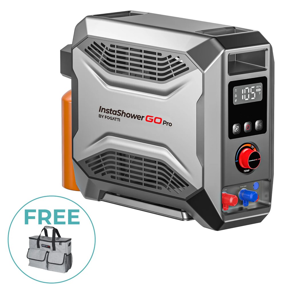 Propane Portable Tankless Water Heater Table Top Instant Hot Camping ,22000BTU