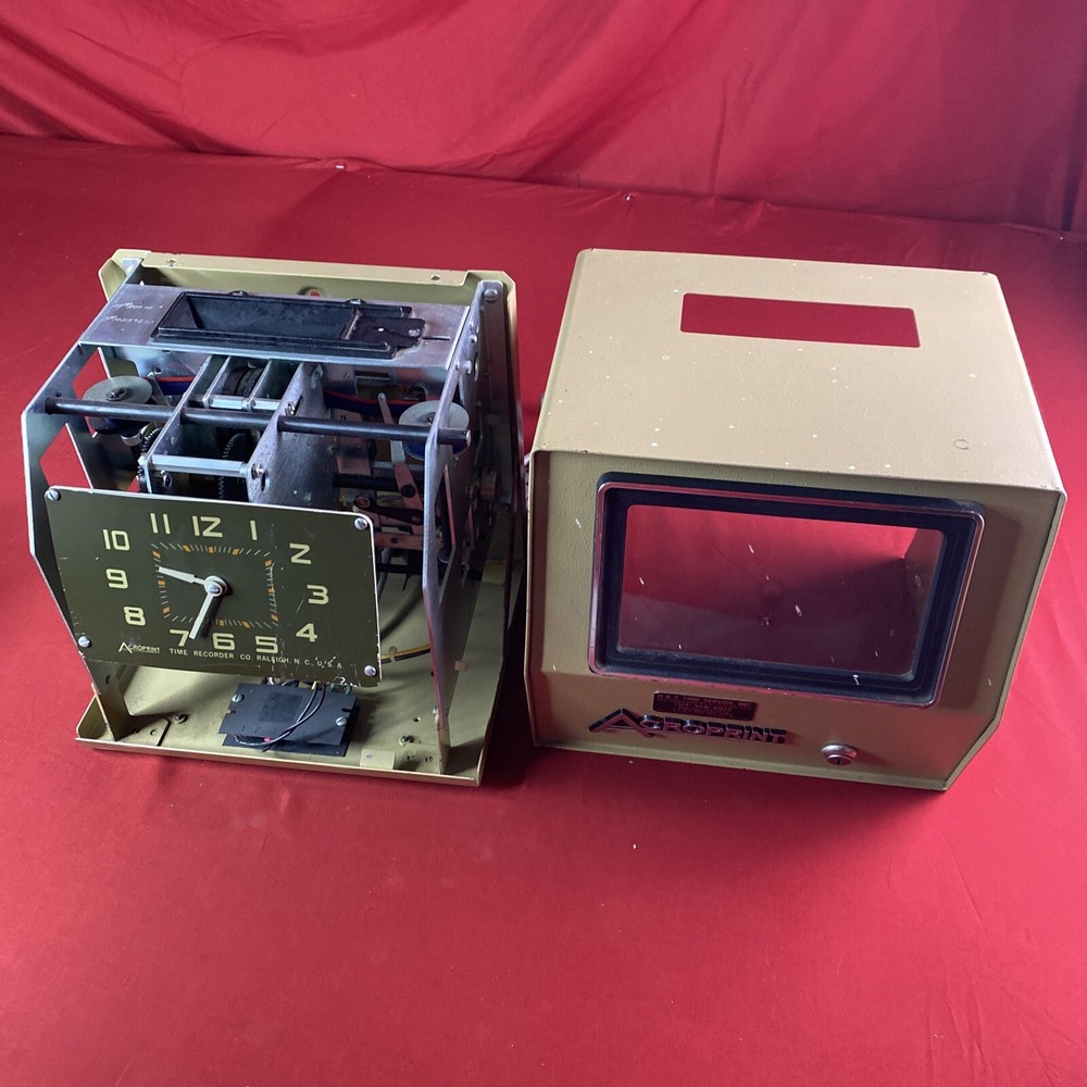 Rare! Acroprint (200A3) Time Clock - No Keys - Untested For Parts