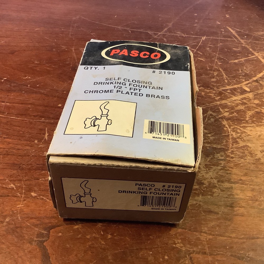 Pasco #2190 Self Closing Drinking Fountain 1/2”FPT (new)