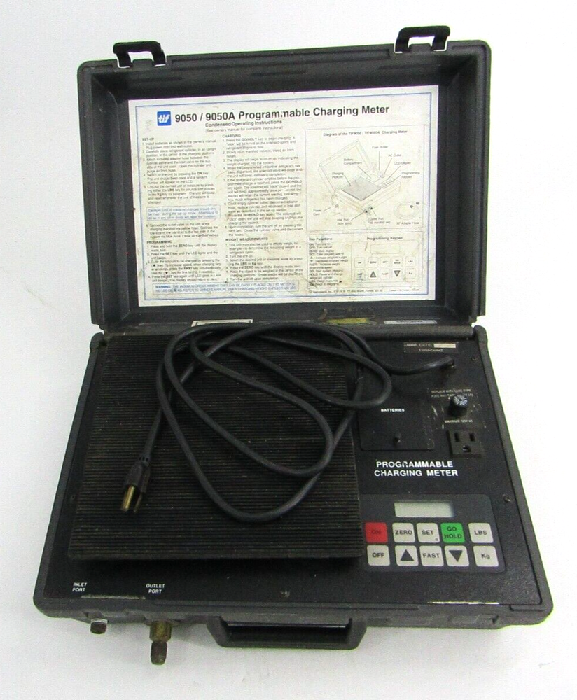 TIF 9050 9050A Programmable Charging Meter Accurate Freon Measurement Automatic