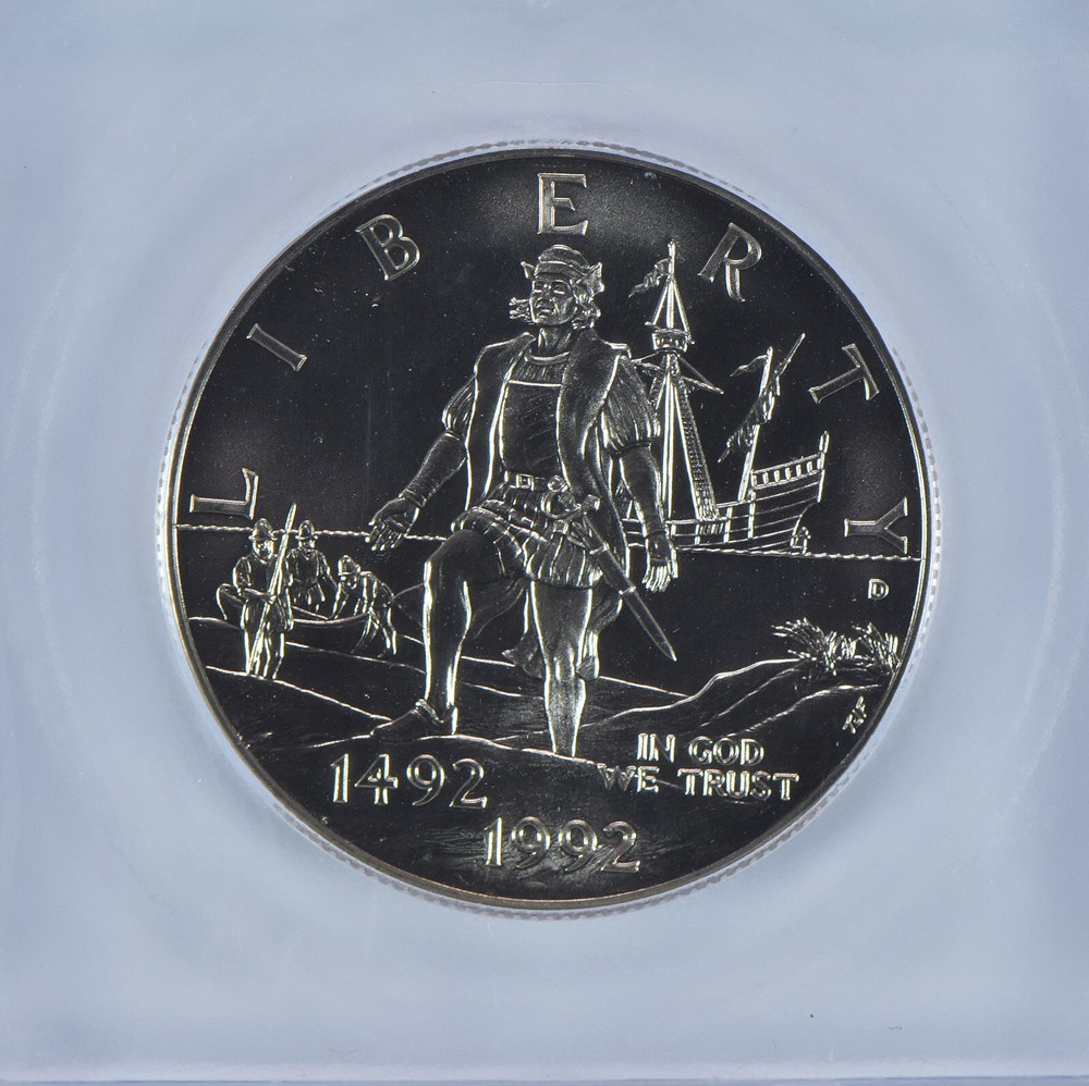 1992-D Columbus Commemorative Half Dollar MS70 ICG