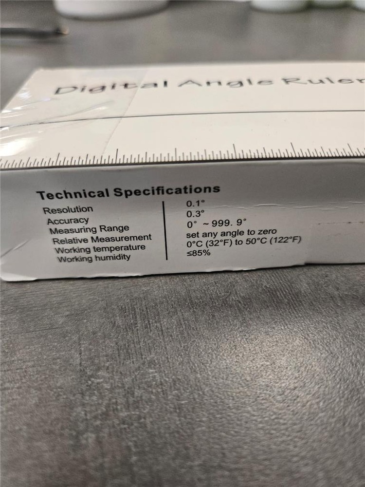 = Guilin GemRed Sensor Technology Digital Angle Ruler Black Button