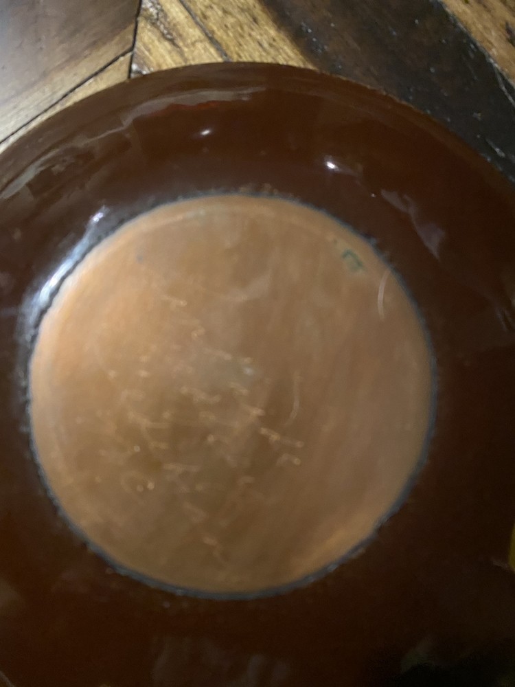 Copper Vintage Plate Signed Godfrey