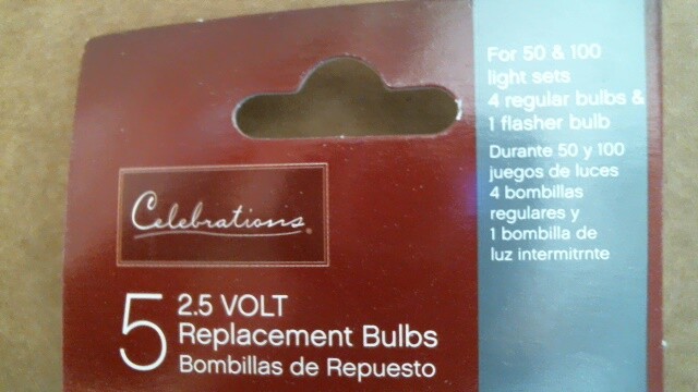 Celebrations 2.5 Volt Replacement Bulbs (9800269) FS
