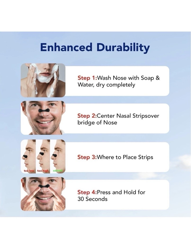 60 Black Nasal Strips for Snoring Relief