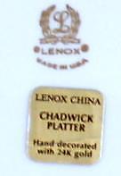 Lenox CHADWICK COLLECTION 15 3/8" Platter Giftware GOOD CONDITION
