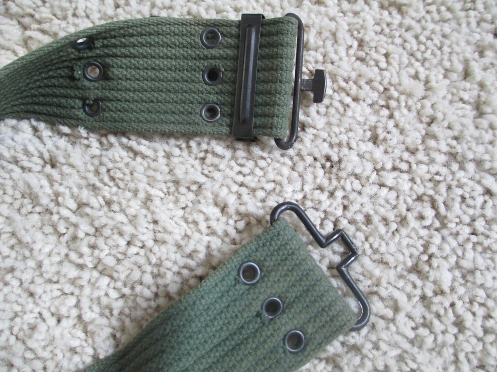 Vintage Military Webbing Belt Olive