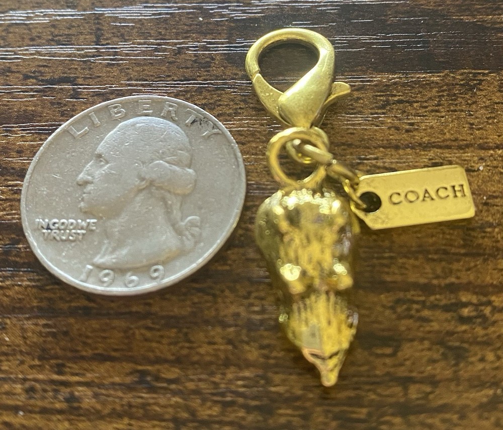 COACH Mouse Mini Handbag Charm or Zipper Pull Comes With Authentic Dust Bag