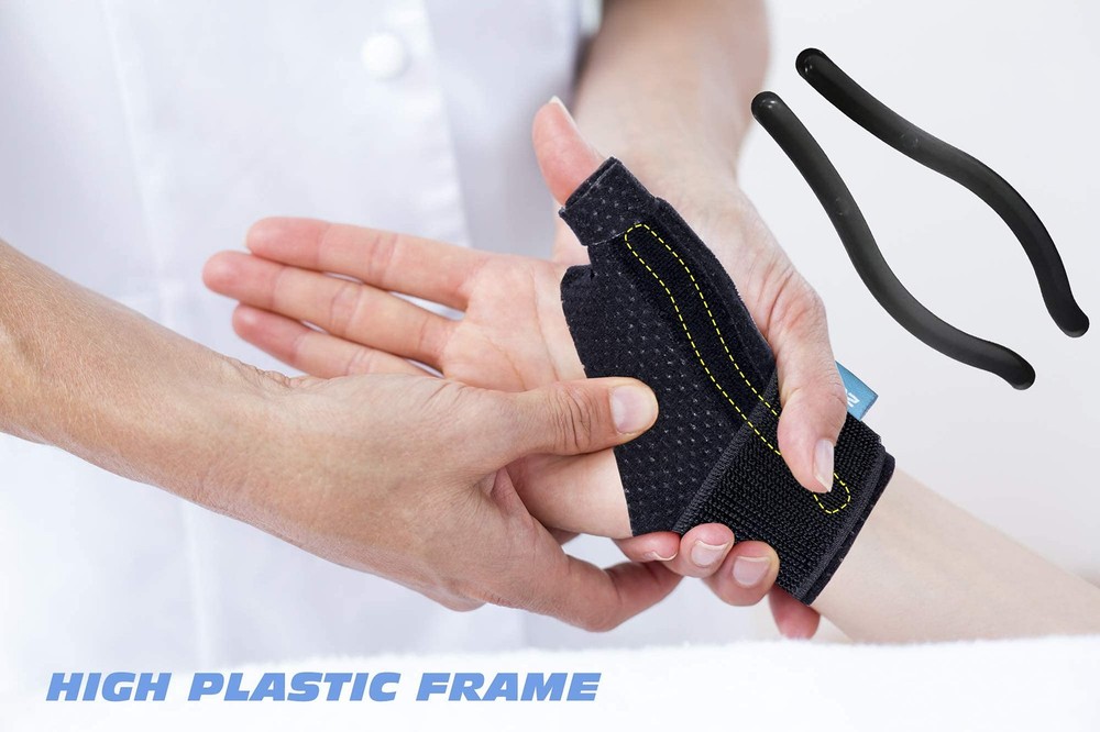 2U2O Compression Reversible Thumb & Wrist Stabilizer S/M, Black