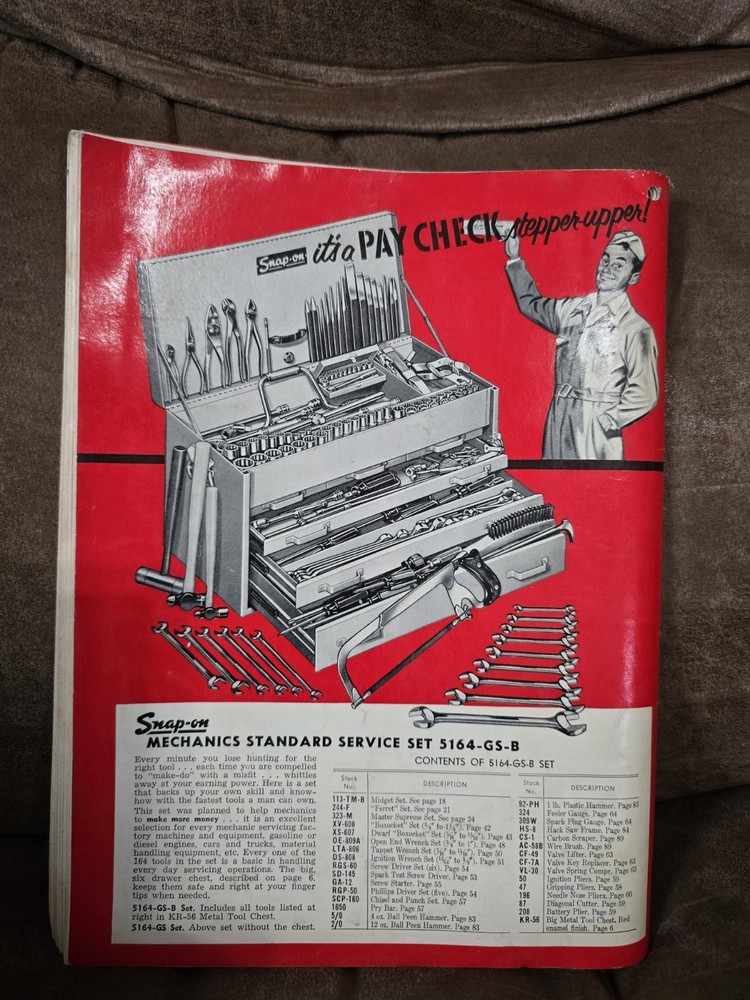 Snap-On Tools Catalog V Issued October 1955