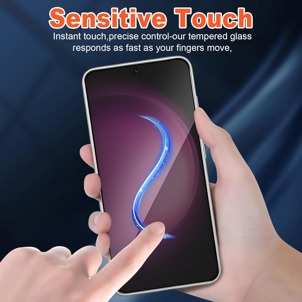 Privacy Screen Protector 2-Pack for Samsung S23 Plus/S23+ | Case Friendly & Fing