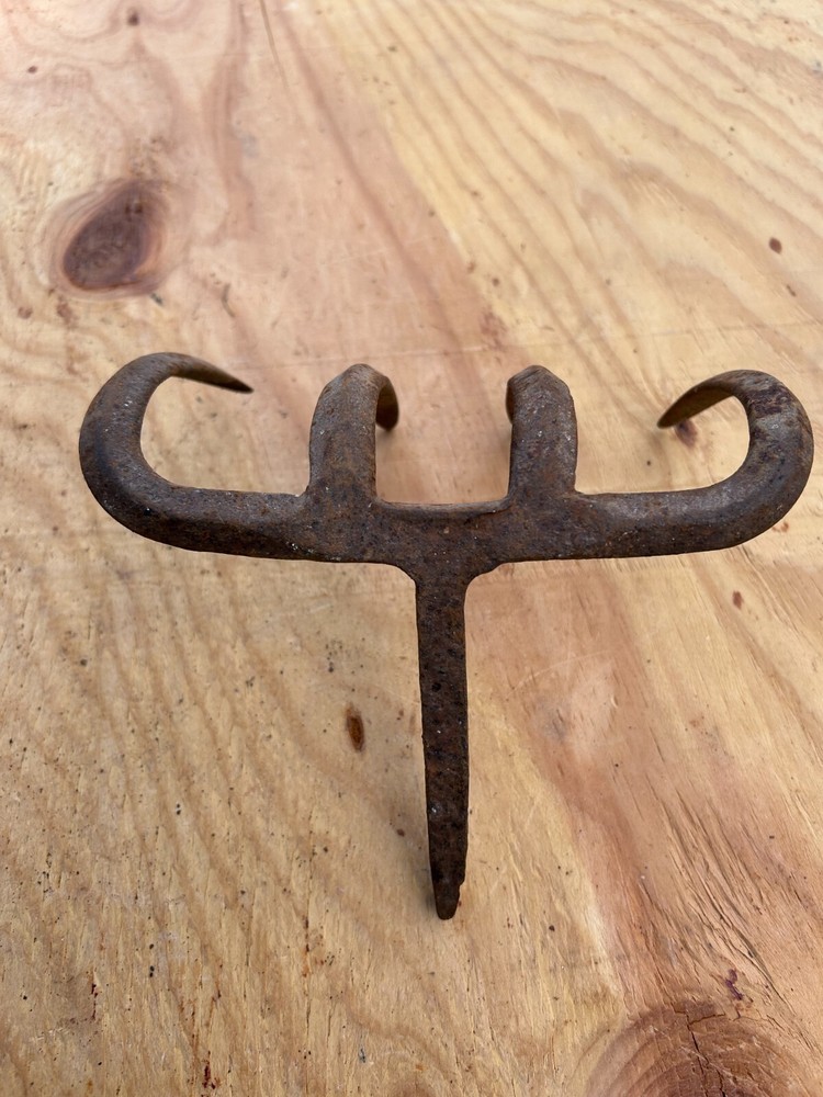 Rake Head Rusty Rustic no handle Original Vintage Primitive Metal