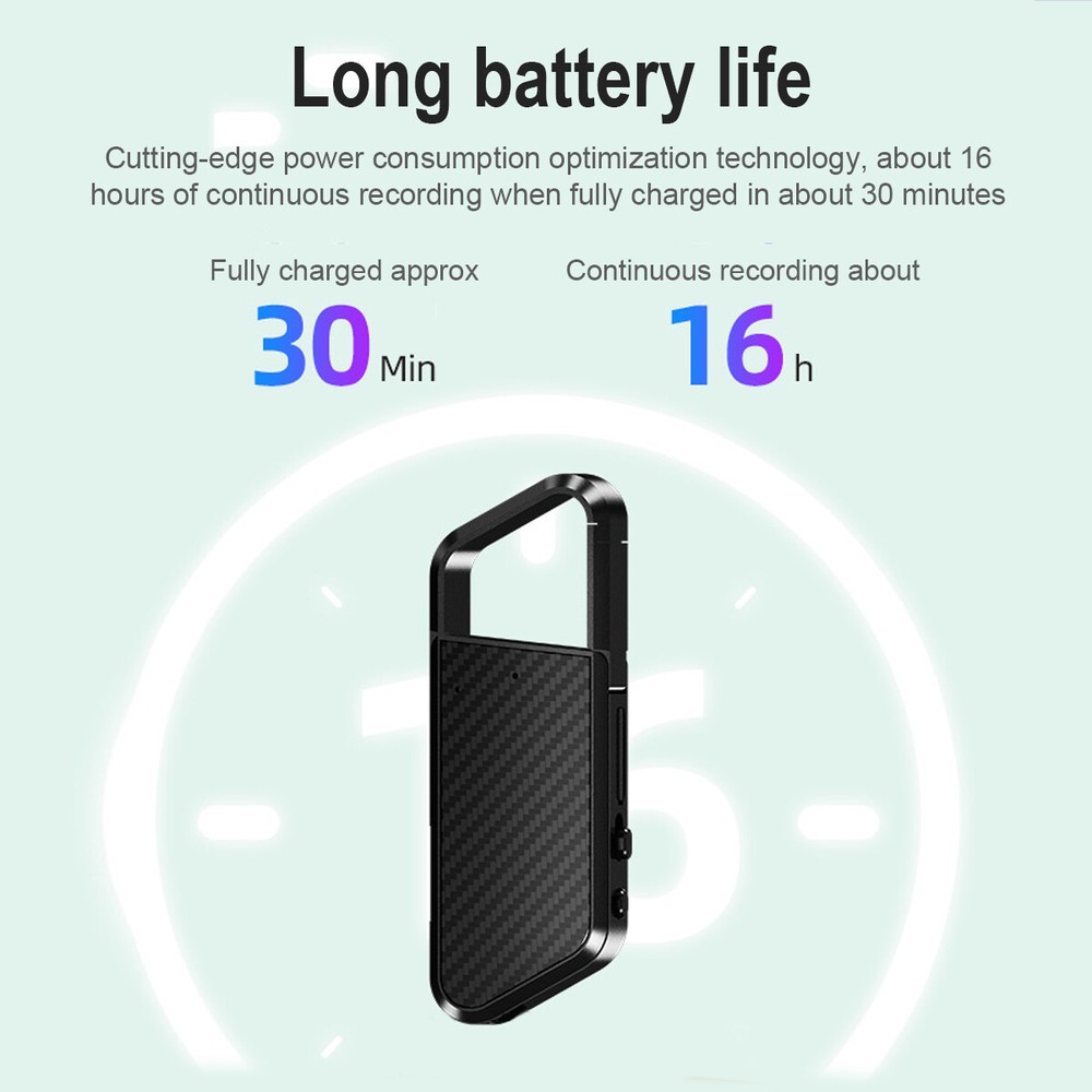 Mini Digital Hidden Audio Voice Activated Recorder MP3 Small Smart Playback