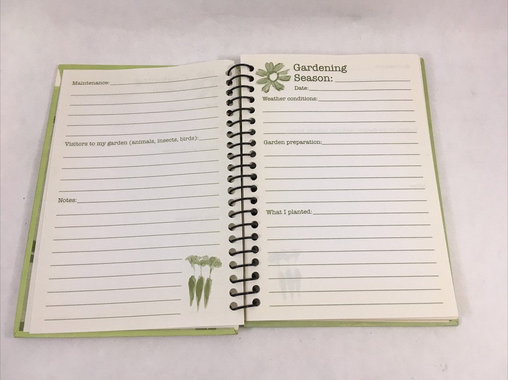 Garden Journal Coil Bound 50 Page Gardening Tracker Notebook Studio 18