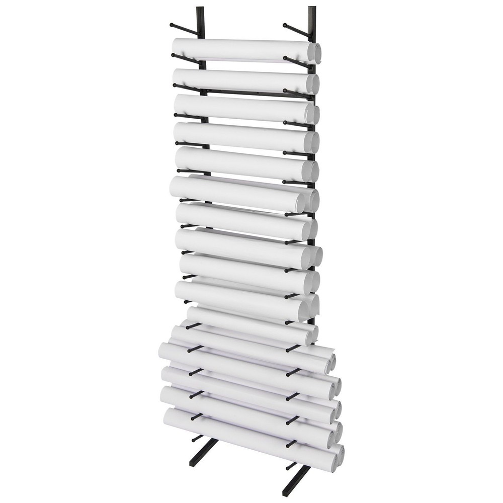 16Tier Blueprint Storage Rack Vertical Hanging Poster Display Rack Easy Assembly