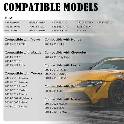 Car Inner Tie Rod Boot with Clips/Fastening Straps Replacement OEM