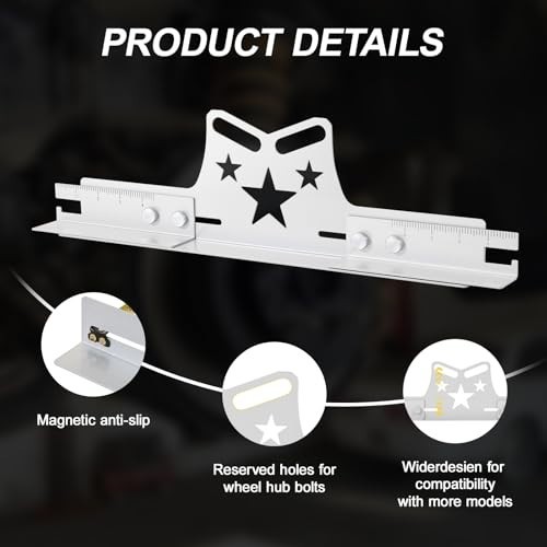 2-Pack Wheel Alignment Tool Plates - 3-in-1 Adjustable Toe & Camber Alignment Ki