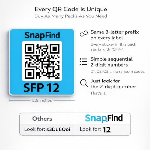Smart QR Code Labels – AI Auto-Labeling, No Typing! Storage Bins & Moving White